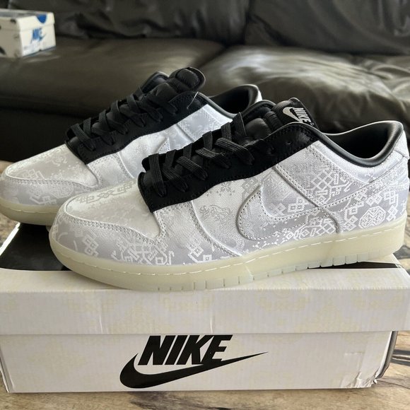 Nike Dunk Low Sp CLOT Fragment in white Size 10.5 main image 5